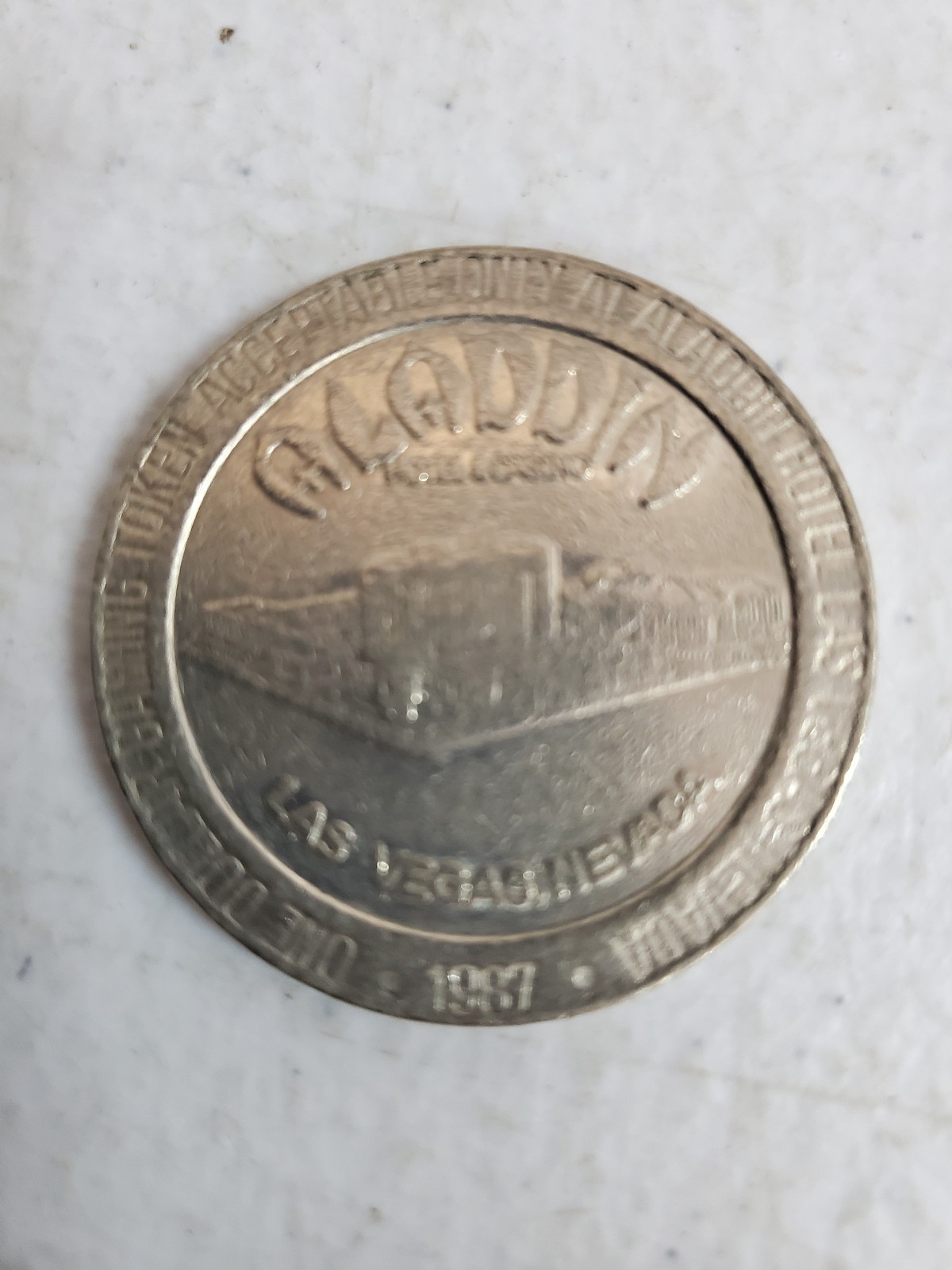Aladdin Hotel & Casino $1 Slot Gaming Token Las Vegas 1987 | eBay