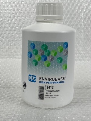 T412 1L PPG Envirobase High Performance Transparent Blue/Toner Free Shipping