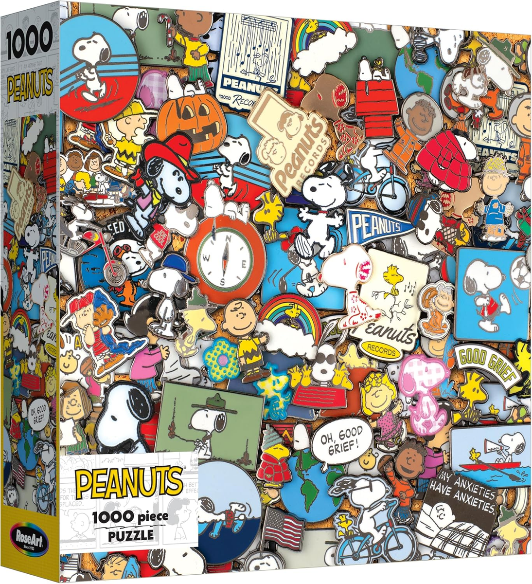 SNOOPY PEANUTS ジグソーパズル 1000ピース Peanuts - Peanuts Pins - 1000 Piece Jigsaw Puzzle for Adults