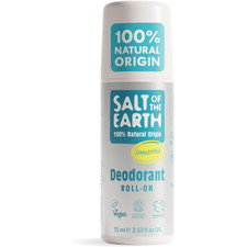 Salt of the Earth Natural Deodorant Roll On 100% Natural Origin Vegan 75ML