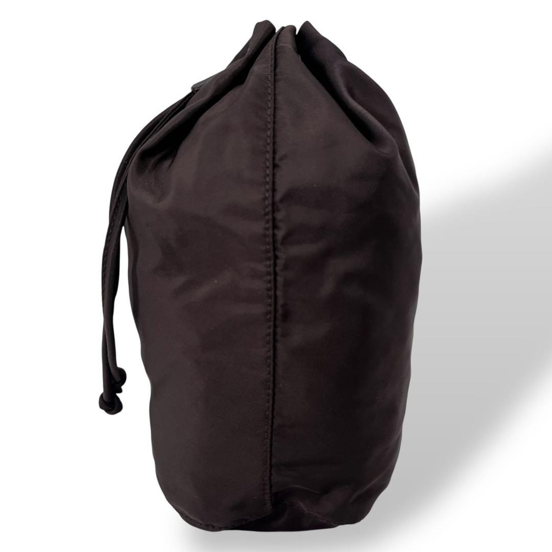 PRADA Triangular Logo Drawstring Mini Pouch Nylon… - image 4
