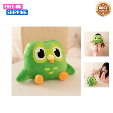 Duolingo Green Owl Plush Toy Plushie of Duo the Owl Cartoon Anime Owl Doll Gifts
