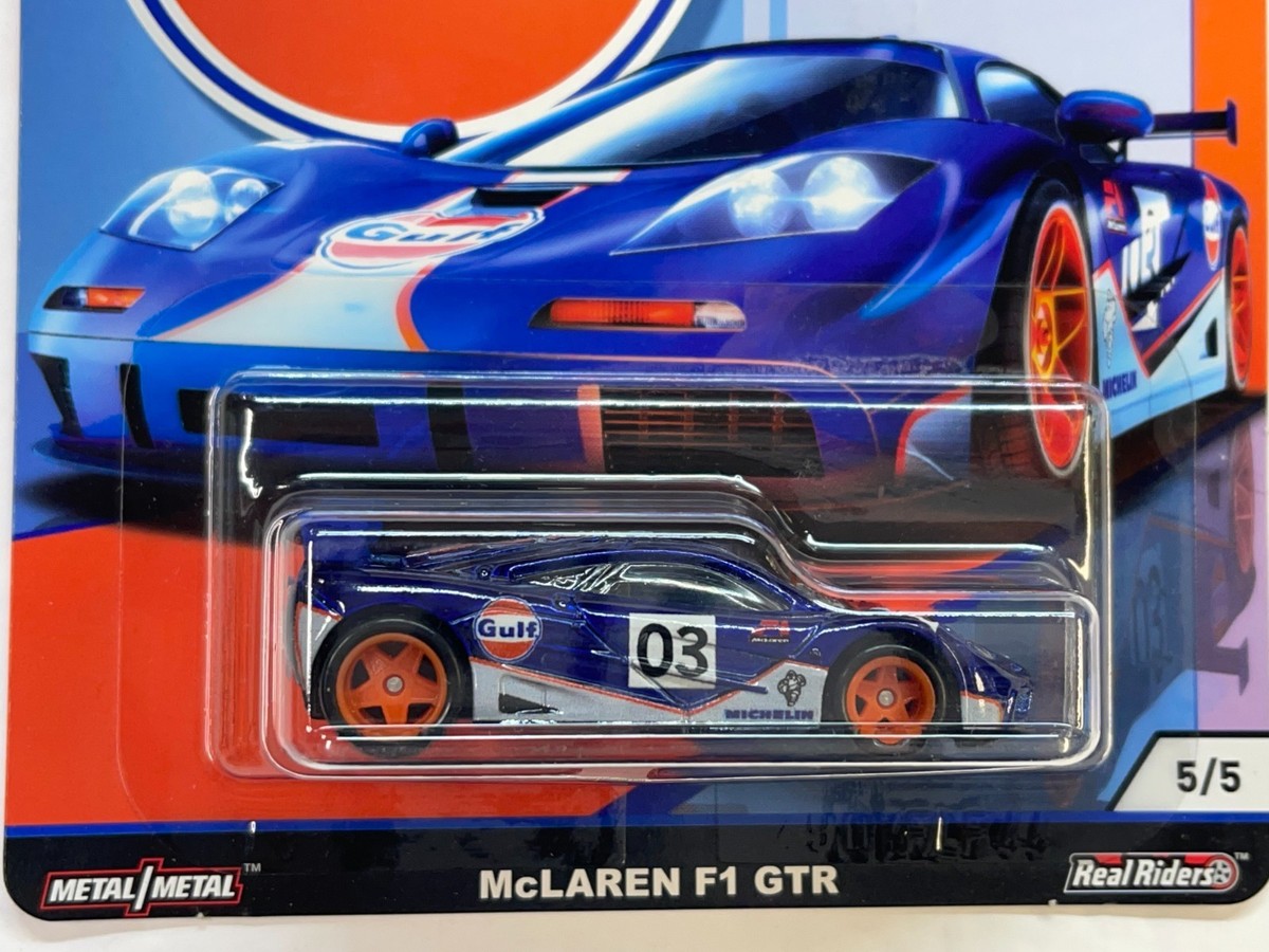 2019 HOT WHEELS PREMIUM CAR CULTURE GULF McLAREN F1 GTR WITH