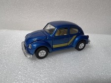 Vintage beetle TT-101 Die Cast VW Bug Friction Toy 1/36 Scale Volkswagen Blue