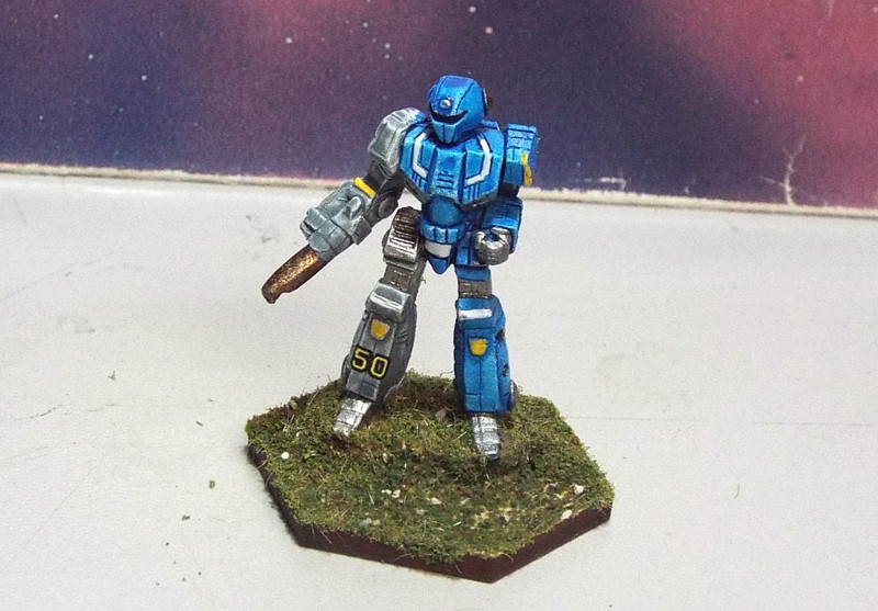 BATTLETECH WASP MECH [STEINER LYRAN GUARD] (RAL PARTHA METAL, PAINTED)