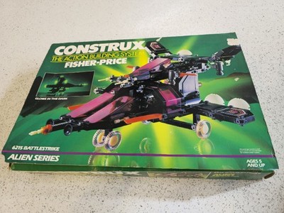 1985 Fisher Price Construx 6215 Battlestrike w/ Box Vintage Contstrucks | 1980s