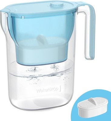7-Cup Water Filter Pitcher, 200-Gallon Long-Life, Countertop NSF Certified W