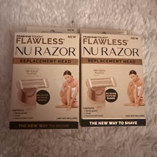 Flawless Nu Razor Replacement Head Lot of 2 NEW