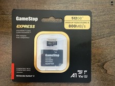 Nintendo Switch 2 GameStop 512GB Express Micro SD Card for Switch 2 BRAND NEW