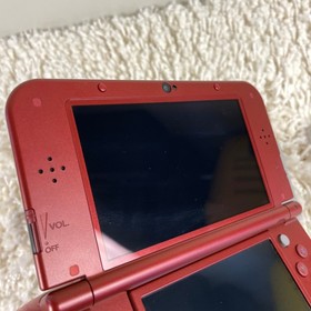 Nintendo &ldquo;New&rdquo; 3DS XL Metallic Red Handheld Console System RED-001 Tested