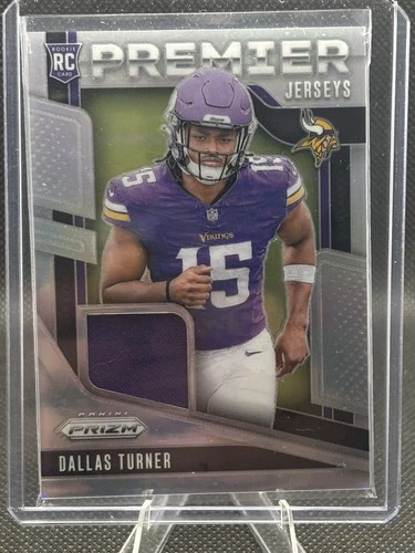 2024 Panini Prizm - Premier Jerseys Dallas Turner #PJ-DTR (MEM, RC) Silver Prizm