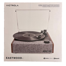 Victrola Eastwood II Record Player Vinyl Bluetooth Speaker Gray