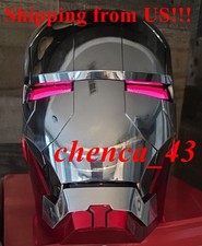 New US Stock  Autoking Iron Man Helmet MK5 1/1 Voice/Remote/Touch Control Mask