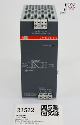 21512 ABB SWITCH MODE POWER SUPPLY, OUTPUT 24V CP-S 24/5.0 | eBay