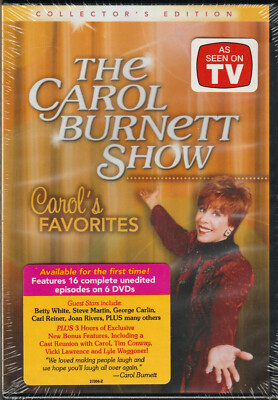 THE CAROL BURNETT Show CAROLS FAVORITES on a 6 DVD of CLASSIC TV Vtg COMEDY Rare