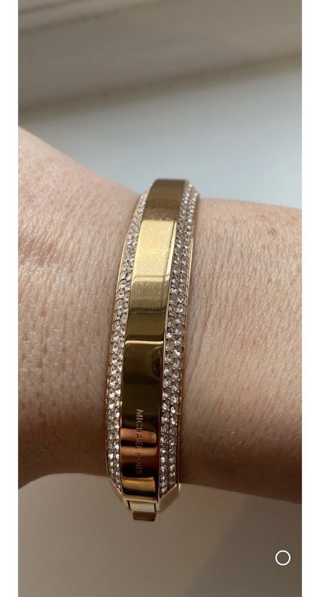 Gold michael kors bangle cheap