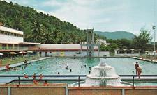 The Chinese Swimming Club Penang Malaysia pool water fountain diving board