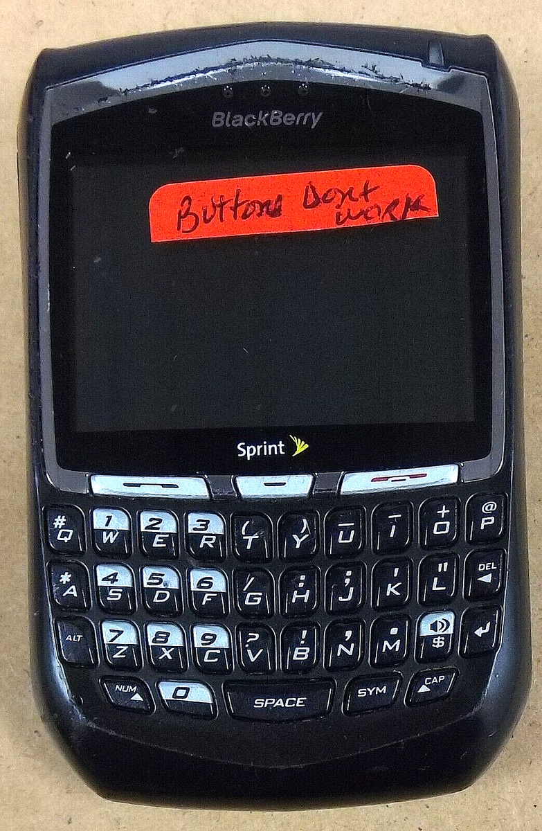 BlackBerry 8703 / 8703e - Black and Silver ( Sprint ) Very Rare
