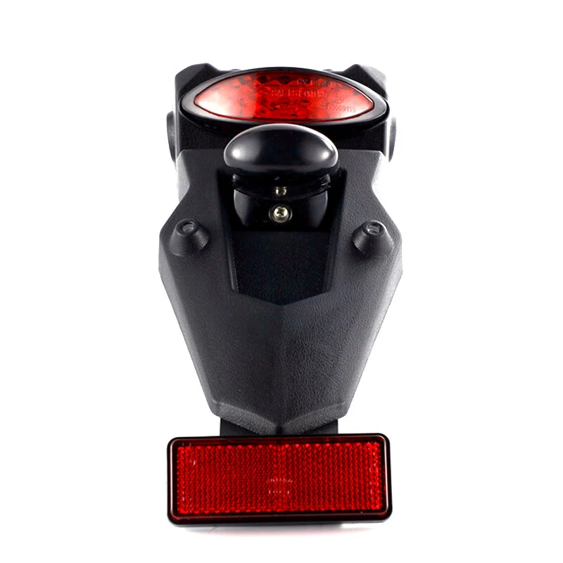 Guardabarros trasero universal para motocicleta con luz trasera de freno LED montaje protector de barro Foto 3 de 4