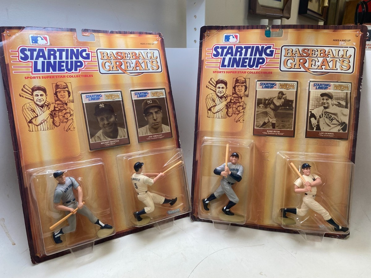 Starting LineUp Ball Greats Babe Ruth, Lou Gehrig, Joe DiMaggio