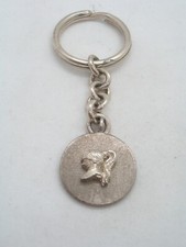 925 Silver Keychain with MEDIEVAL HELMET - Armor - Usbergo - Ridge -