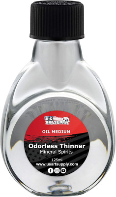 Odorless Mineral Spirits 4.2Oz (125Ml) Highly Refined Solvent, Thinner for Oil M