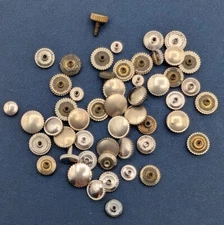 Watch Crowns Parts lot of 50 - Parts/Repair - Silver Toned