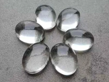 [WHOLESALE] NATURAL CRYSTAL QUARTZ CABOCHON  OVAL SHAPE LOOSE GEMSTONE