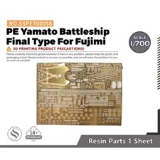 SSMODEL 1/700 Model Detail Up Set PE Yamato Battleship Final Type For Fujimi