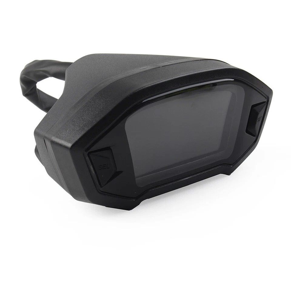 Universal Lcd Led Digital Motorcycle Odometer Speedometer Gauge 14000R/min - Image 4 of 4