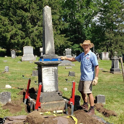 Tombstone Jack 4200 System - Innovative Way To Move Monuments With No Digging