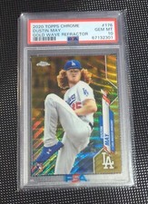 2020 Topps Chrome #176 Dustin May RC Gold Wave Refractor /50 📈 Gem Mint PSA 10