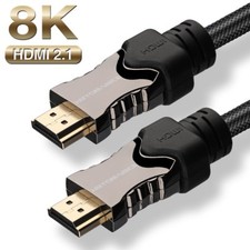 8K HDMI Cable for 3D Video HiFi Audio From TV Box/Laptop/Gaming Consoles to HDTV