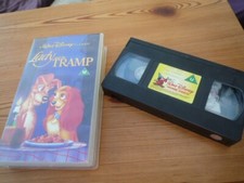 VINTAGE WALT DISNEY VHS TAPE LADY AND THE TRAMP  1990'S