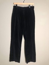 VTG Lauren Ralph Lauren Black Velvet Pants Women's 6 Straight Classic Y2K