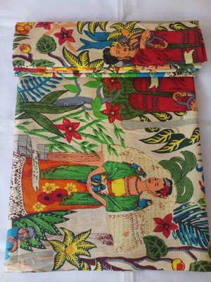 Indian Beige Frida Hand Printed Cotton Fabric Sewing Fabrics Dressmaking Crafts