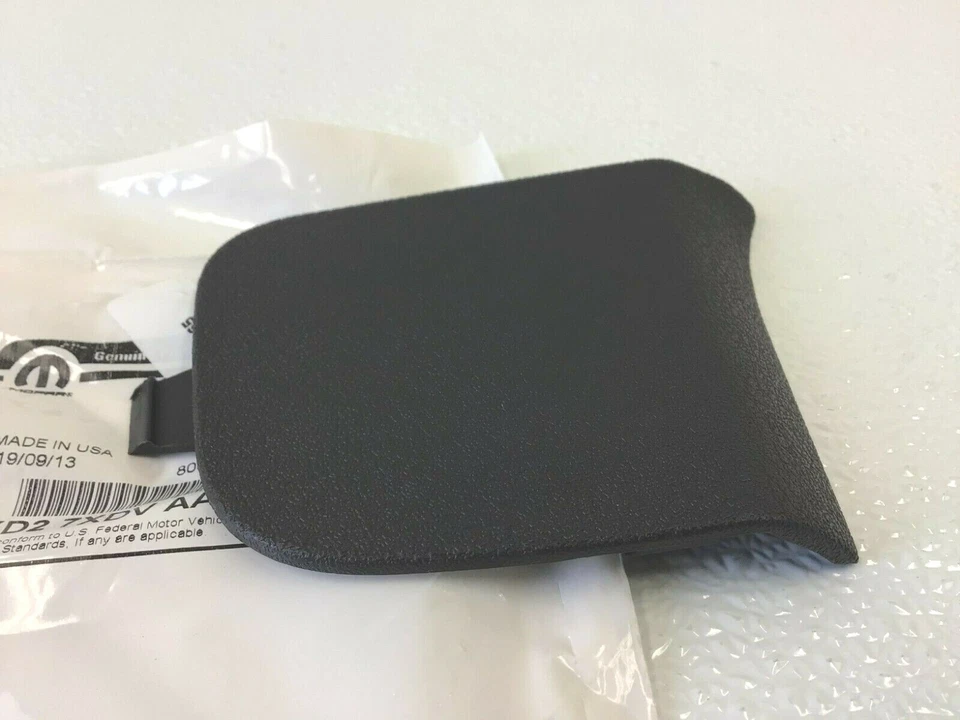 Cubierta de anclaje del cinturón de seguridad del lado del conductor Jeep Commander Grand Cherokee pizarra oscura OEM Foto 3 de 4