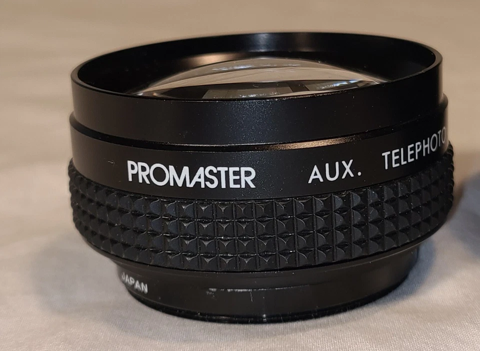 Ricoh AF-5 Promaster Aux Wide Angle Lens - Promaster Aux Telephoto Lens w Case - Image 2 of 4
