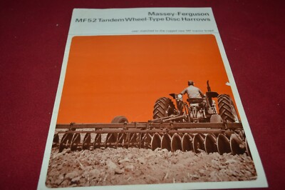 Massey Ferguson 52 Tandem Disc Harrows Dealer's Brochure RCOH 