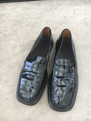 patent leather driving moccasins