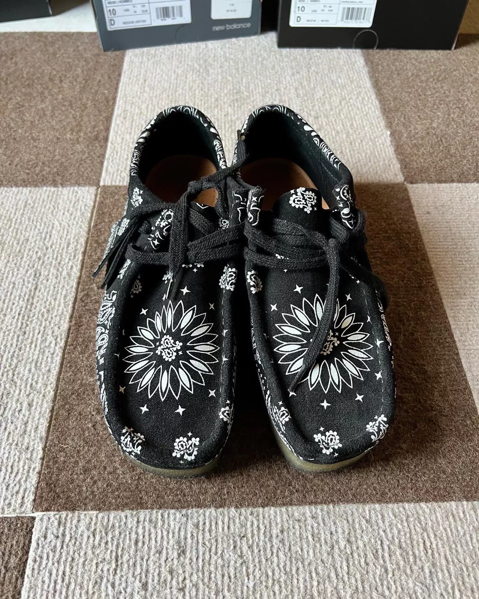 supreme crarks wallabee bandana black US 9