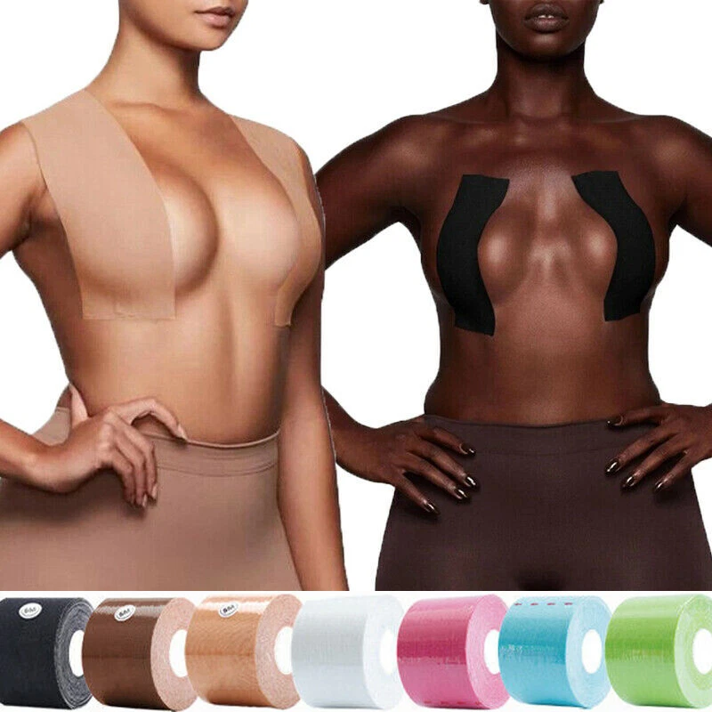 Boob Tape for Women Invisible Bra Nipple Cover Adhesive Push Up Breast Lift  Tape