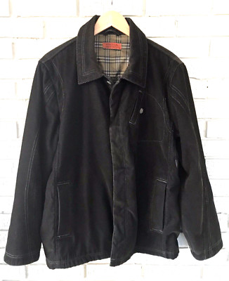 Robert Comstock Barn Jacket Shirt Brown Sz M Workwear Quiet Luxury Plaid Lining