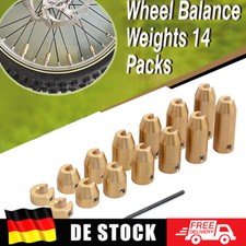 CNC Motorrad Messing Rad Speichen Ausgleichsgewichte Nachfüllset 8/12/14 Pack