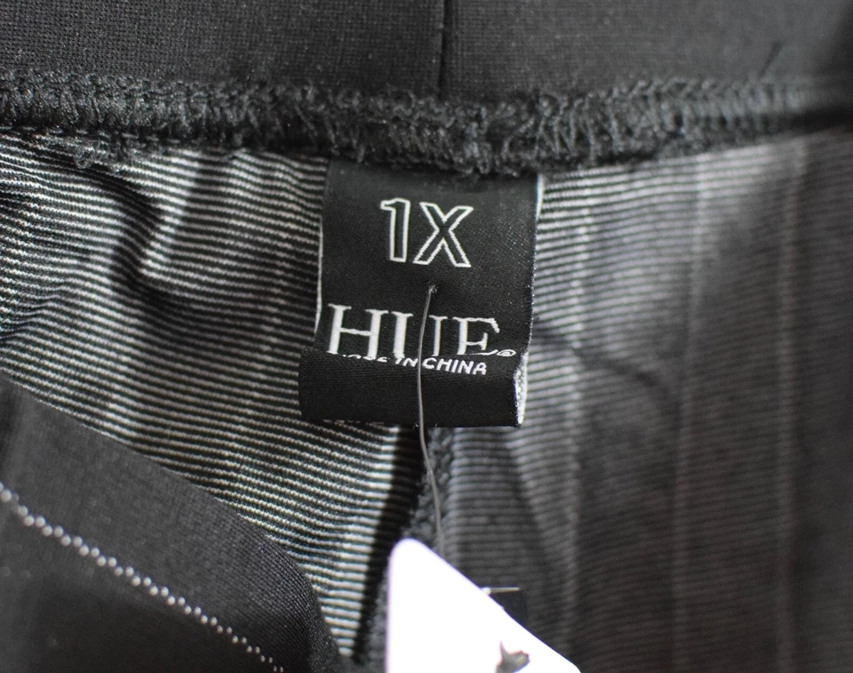 Mocasín Skimmer Legging HUE para mujer talla grande etiqueta negra talla 1X Foto 2 de 3