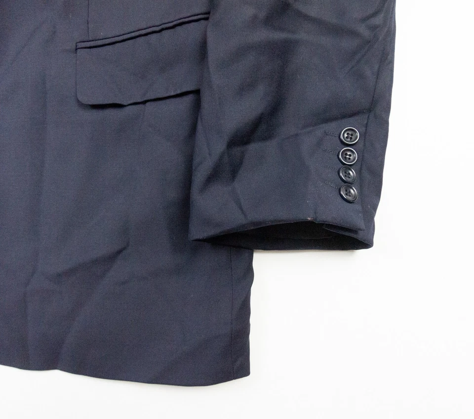 Hugo Boss Jacket Mens 40L Blue Blazer Suit Top Loro Piana Wool Apollo Adult - Image 4 of 4