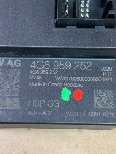 2012-2018 AUDI S7/RS7  REAR ELECTRIC SPOILER CONTROL MODULE UNIT OEM 4G8 959 252 - Picture 6 of 13