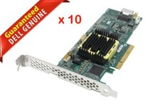 Lot of 10 Adaptec Raid Controller Card 4-PORT 128MB SAS-SATA PCI-E x8 ASR-2405