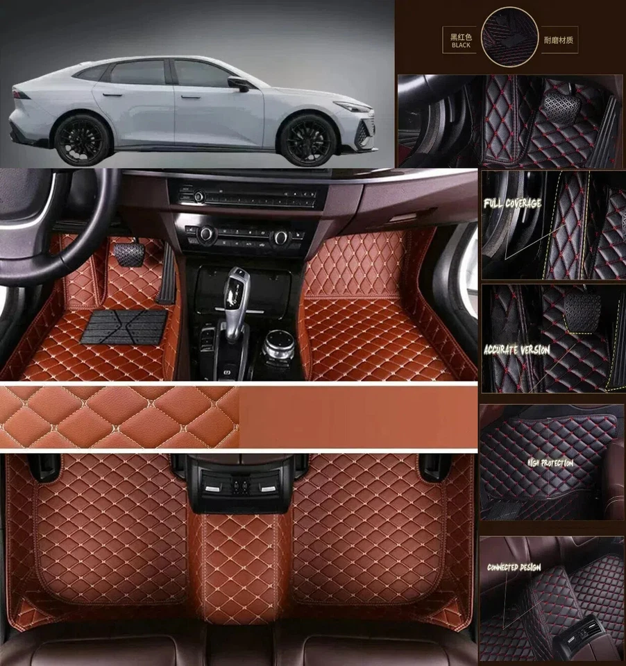 Alfombrillas de lujo impermeables para todo tipo de clima personalizadas aptas para Jaguar para todos los modelos Foto 3 de 4