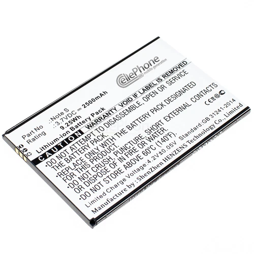 3,8V Akku Li-Ion für Cubot Note S - 2500mAh